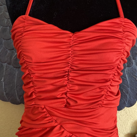 H&M Red Fancy Cocktail Dress - Picture 3 of 9